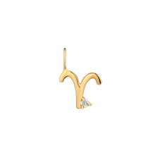 Load image into Gallery viewer, ARIES | Zodiac Charm With Diamond
