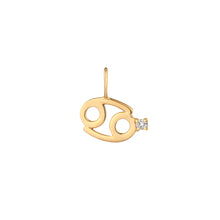 Load image into Gallery viewer, CANCER | Zodiac Charm With Diamond
