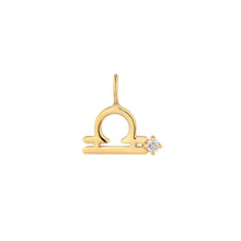 Load image into Gallery viewer, LIBRA | Zodiac Charm With Diamond

