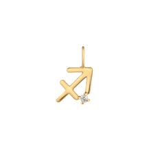 Load image into Gallery viewer, SAGITTARIUS | Zodiac Charm With Diamond
