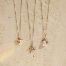 Load image into Gallery viewer, F | Diamond Initial Charm
