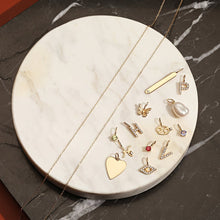 Load image into Gallery viewer, Q | Diamond Initial Charm
