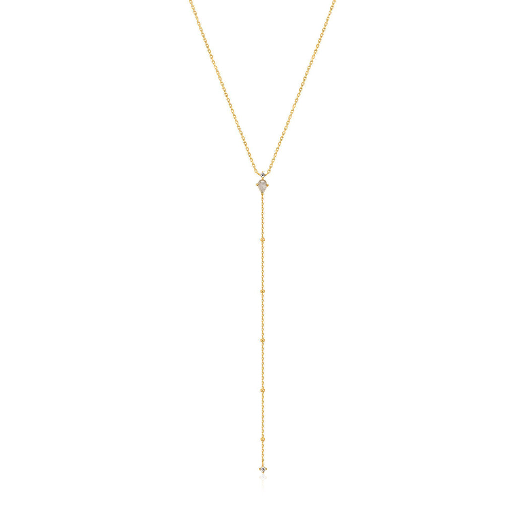 Gold Midnight Y Necklace