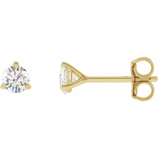 14K White 1/3 CTW Natural Diamond Stud Earrings