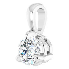 Load image into Gallery viewer, 14KW 1CTW Solitaire Necklace
