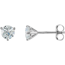 Load image into Gallery viewer, 14K White 3/4 CTW Natural Diamond Stud Earrings

